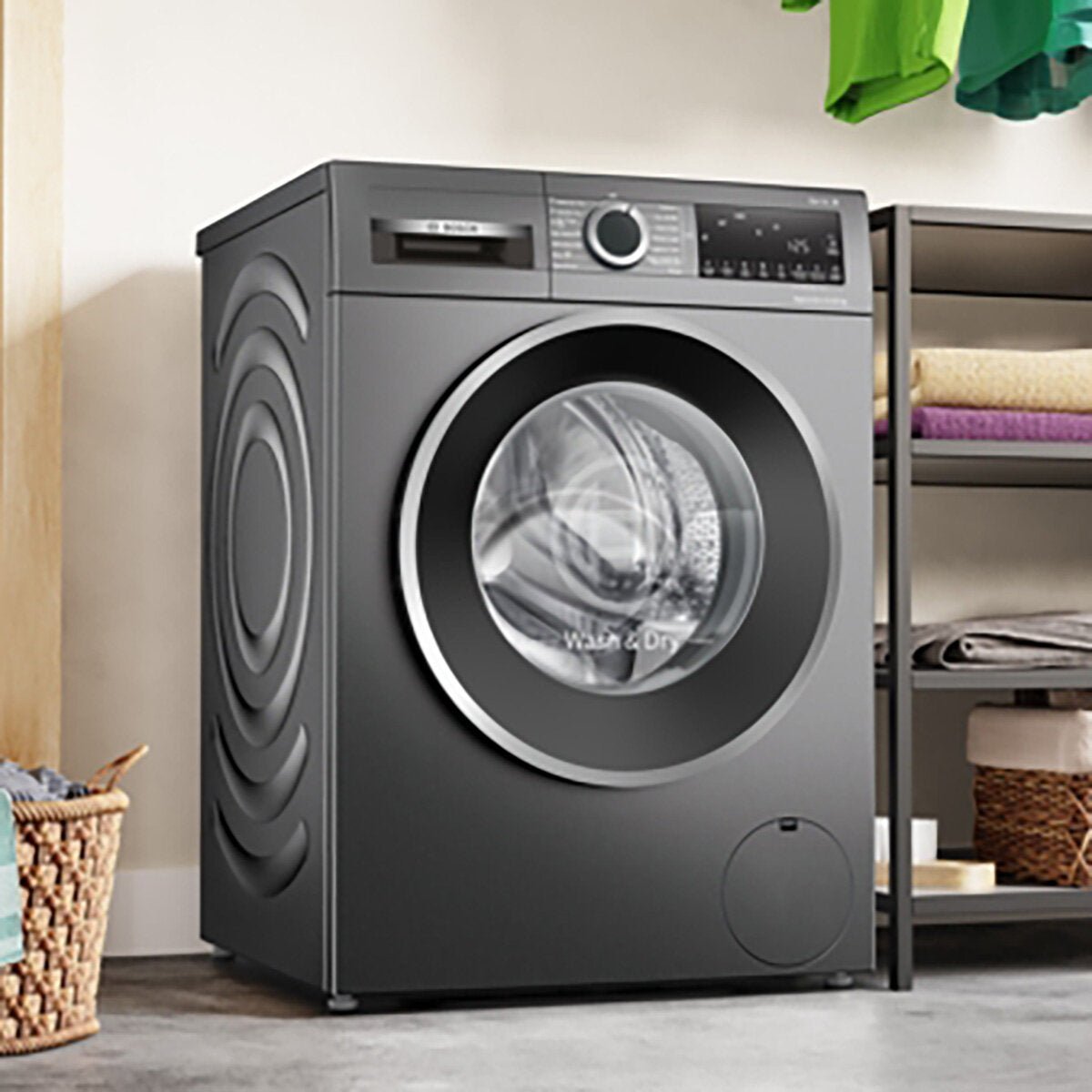 Bosch WNG254R1GB Series 6 Washer Dryer, 10.5/6kg Capacity, D Rated in Graphite - image 2