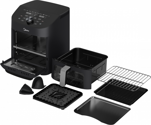 Midea MAF112B0BPKW - Black 11L Two-zone Air Fryer - 1900W - B energy - image 2