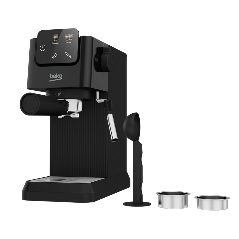 Beko CEP5302B CaffeExperto Manual Espresso Coffee Machine with Steam Wand Black - image 3