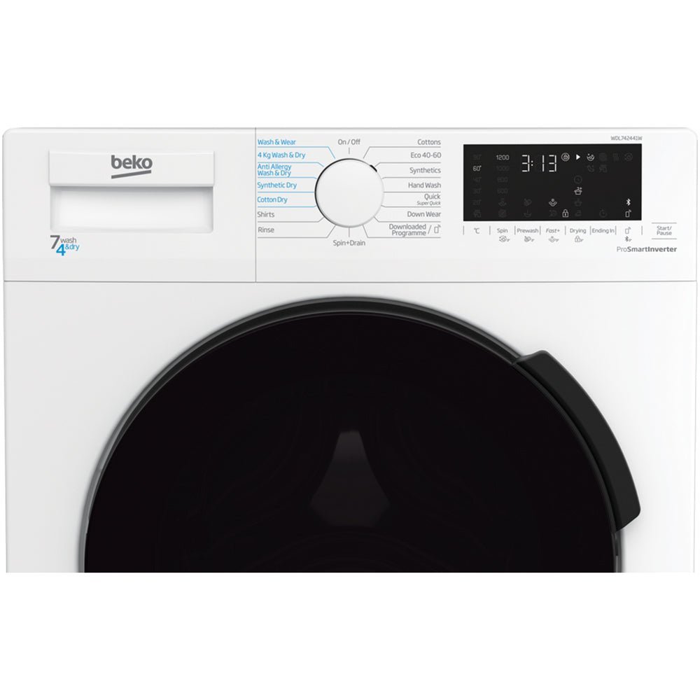 Beko WDL742441W 7kg/4kg 1200 Spin Washer Dryer - White - image 3
