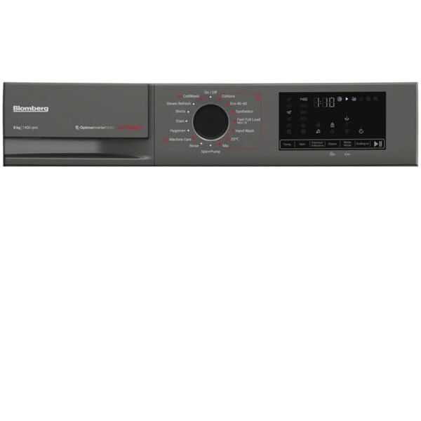 Blomberg LWA18461G 8kg 1400 Spin Washing Machine Graphite