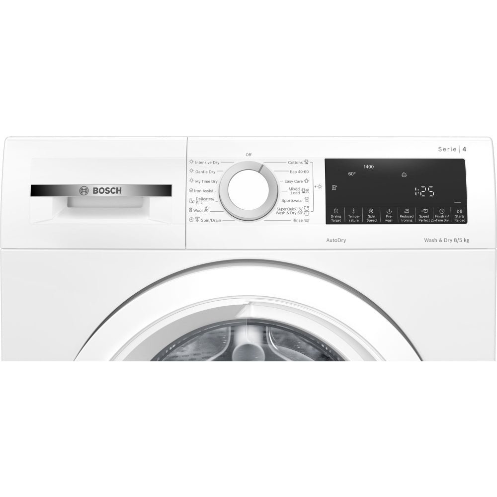 Bosch Series 4 WNA134U8GB Freestanding Washer Dryer 8kg/5kg 1400 Spin White - Clearance - image 3