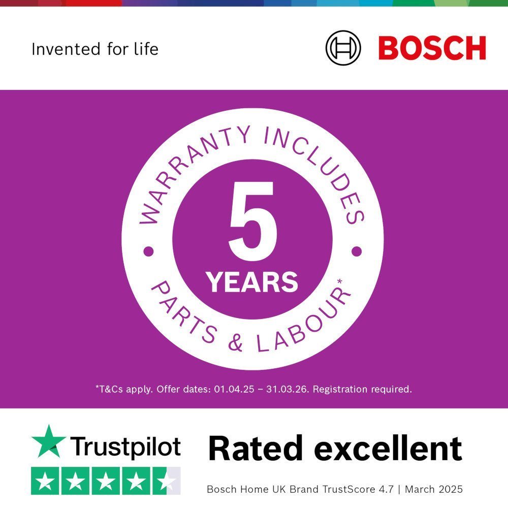 Bosch Series 4 WNA134U8GB Freestanding Washer Dryer 8kg/5kg 1400 Spin White - Clearance - image 8