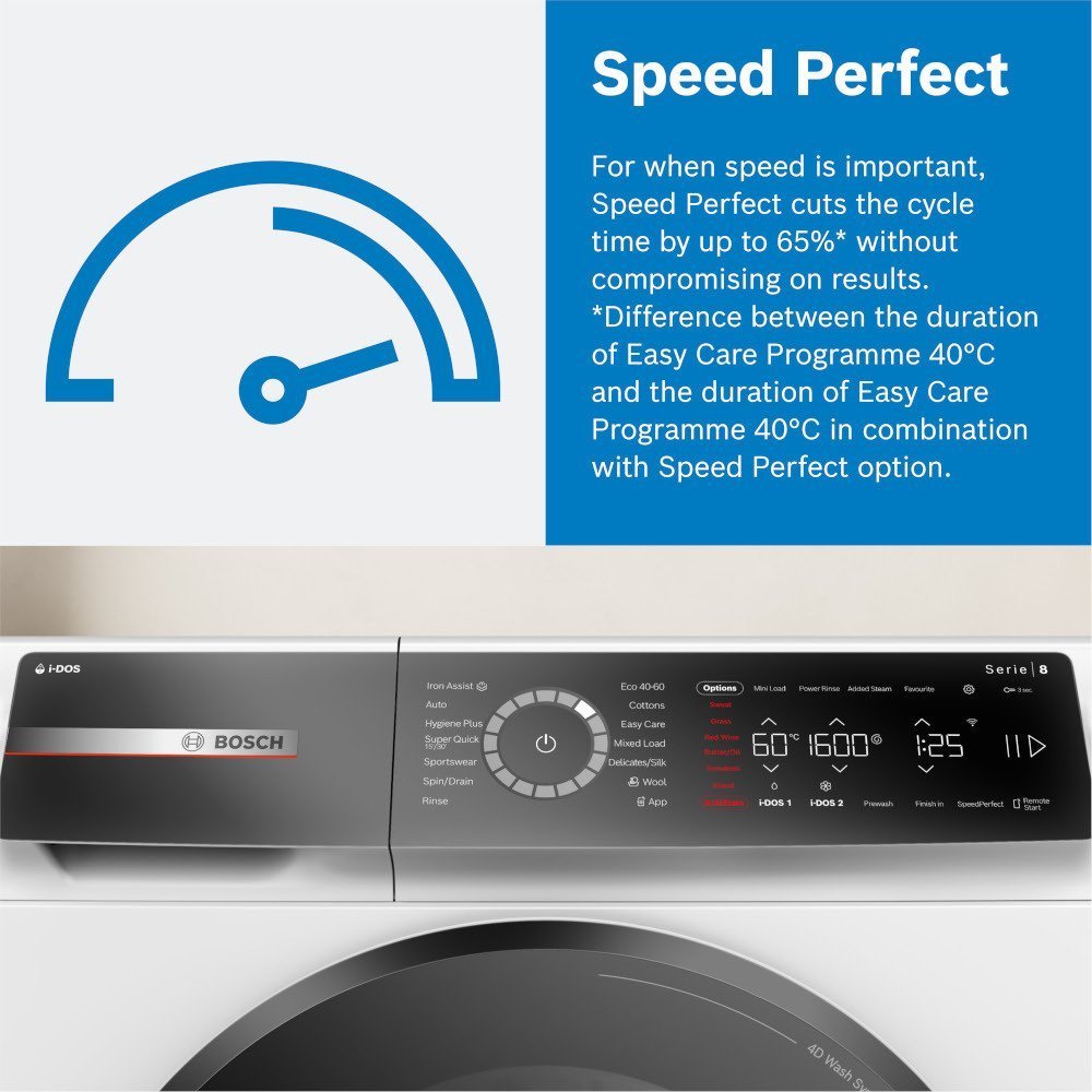Bosch WGB256A1GB Series 8 i-DOS WiFi enabled 10 kg 1400 Spin Washing Machine White - image 12