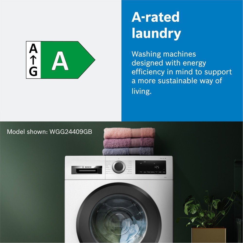 Bosch WGB256A1GB Series 8 i-DOS WiFi enabled 10 kg 1400 Spin Washing Machine White - image 13