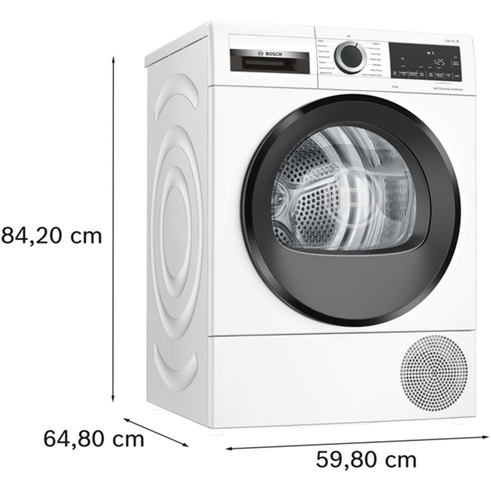 Bosch WQG245A0GB Series 6 9kg Heat Pump Tumble Dryer White - A+++ Rated - image 5