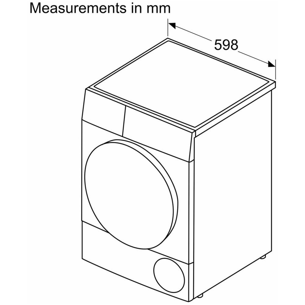 Bosch WTH85224GB Series 4 8kg Heat Pump Tumble Dryer White - image 5