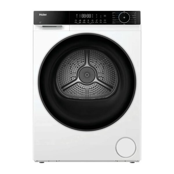 Haier HD80-D357U1 8kg Freestanding Heat Pump Tumble Dryer White – D Rated