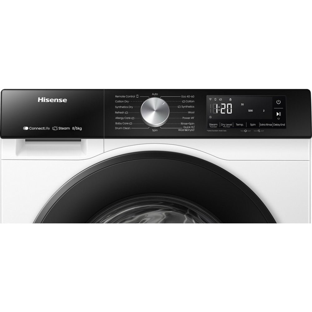 Hisense WD3S8043BW3 3S Series 8+5kg 1400 Spin WiFi-enabled Washer Dryer White - image 11
