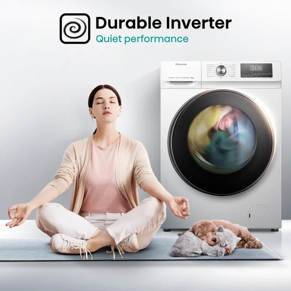Hisense WFQA1014EVJM 3 Series 10 kg 1400 Spin Freestanding Front Load Washing Machine White - image 12