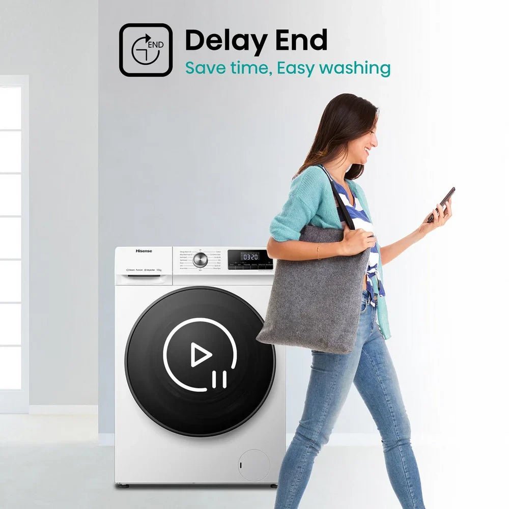 Hisense WFQA1014EVJM 3 Series 10 kg 1400 Spin Freestanding Front Load Washing Machine White - image 14