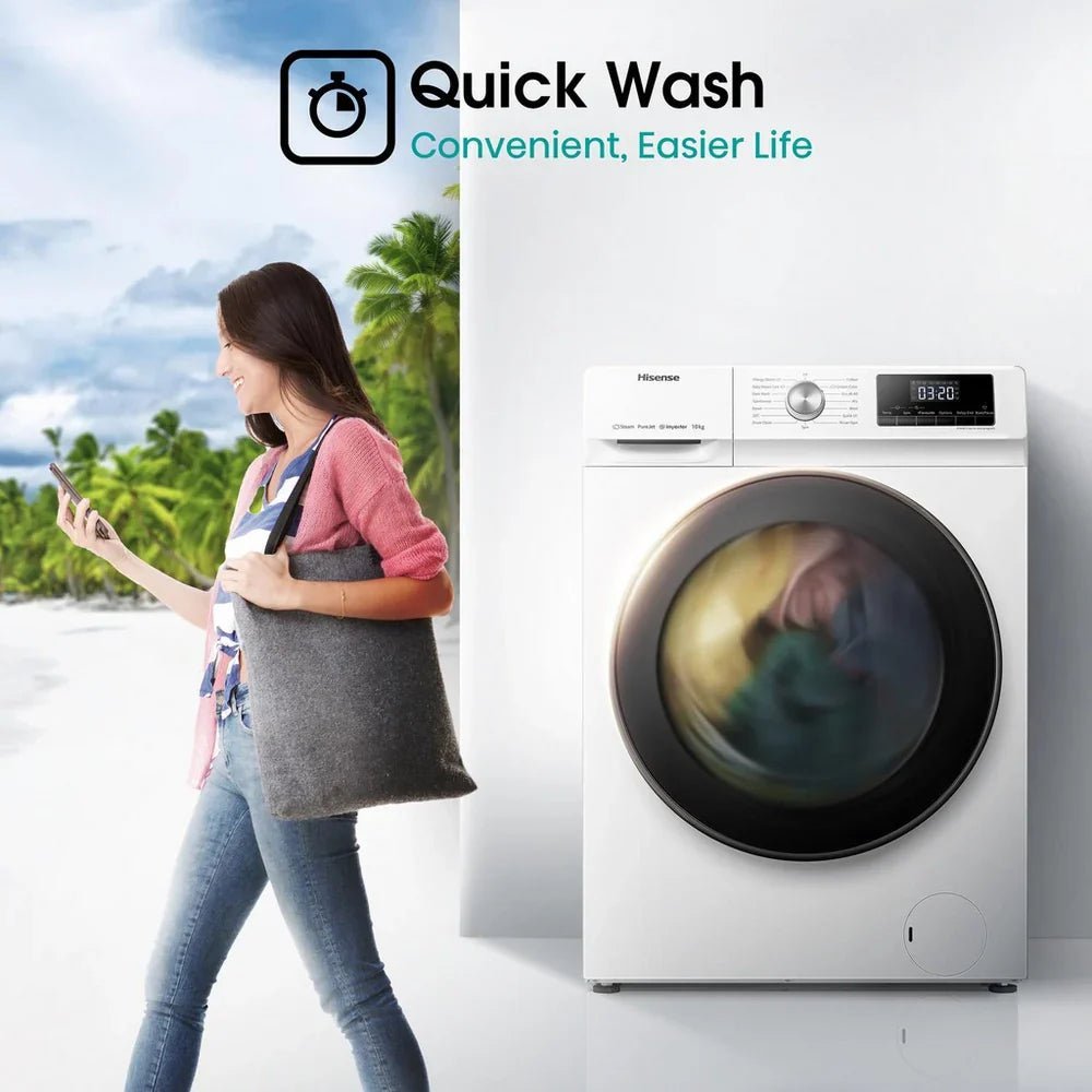 Hisense WFQA1014EVJM 3 Series 10 kg 1400 Spin Freestanding Front Load Washing Machine White - image 8