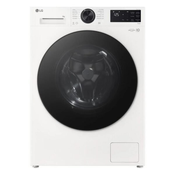 LG F2X50S9TWB VX50 Series 9kg 1200 Spin WiFi Enabled Front Load Washing Machine White – A Rated
