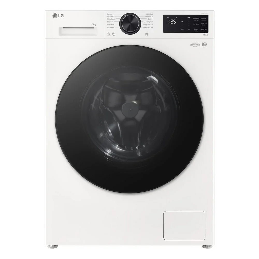 LG F2X50S9TWB VX50 Series 9kg 1200 Spin WiFi Enabled Front Load Washing Machine White - A Rated