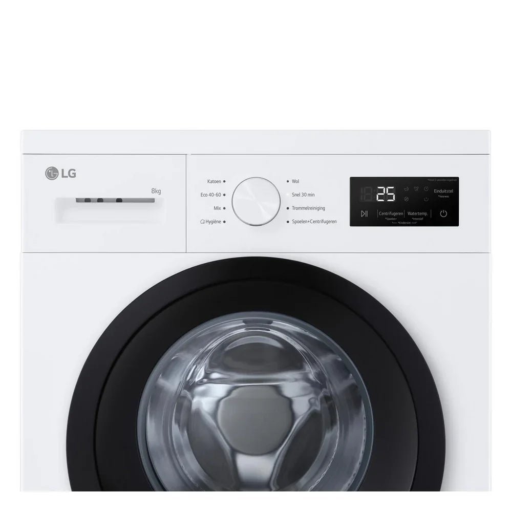 LG F4A10S8NWK 8kg 1400 Spin Front Load Washing Machine White - A Rated - image 3