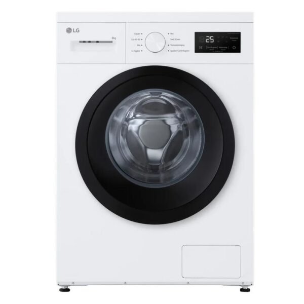 LG F4A10S8NWK 8kg 1400 Spin Front Load Washing Machine White – A Rated