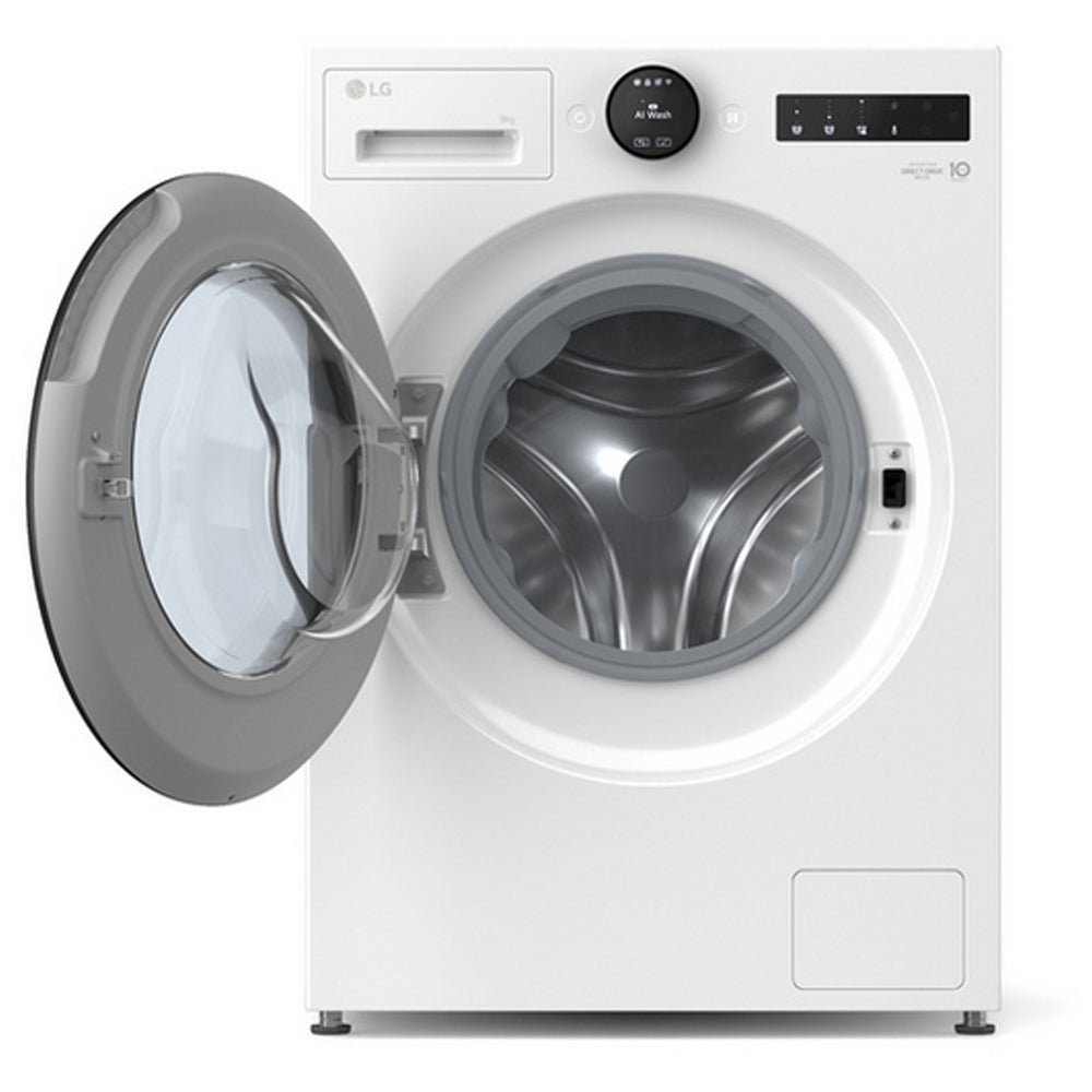 LG F4X7009TWB 9kg 1400 Spin AI Direct Drive Freestanding Washing Machine White - image 2