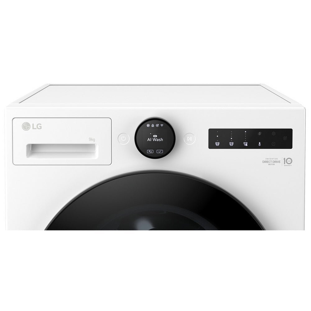 LG F4X7009TWB 9kg 1400 Spin AI Direct Drive Freestanding Washing Machine White - image 3