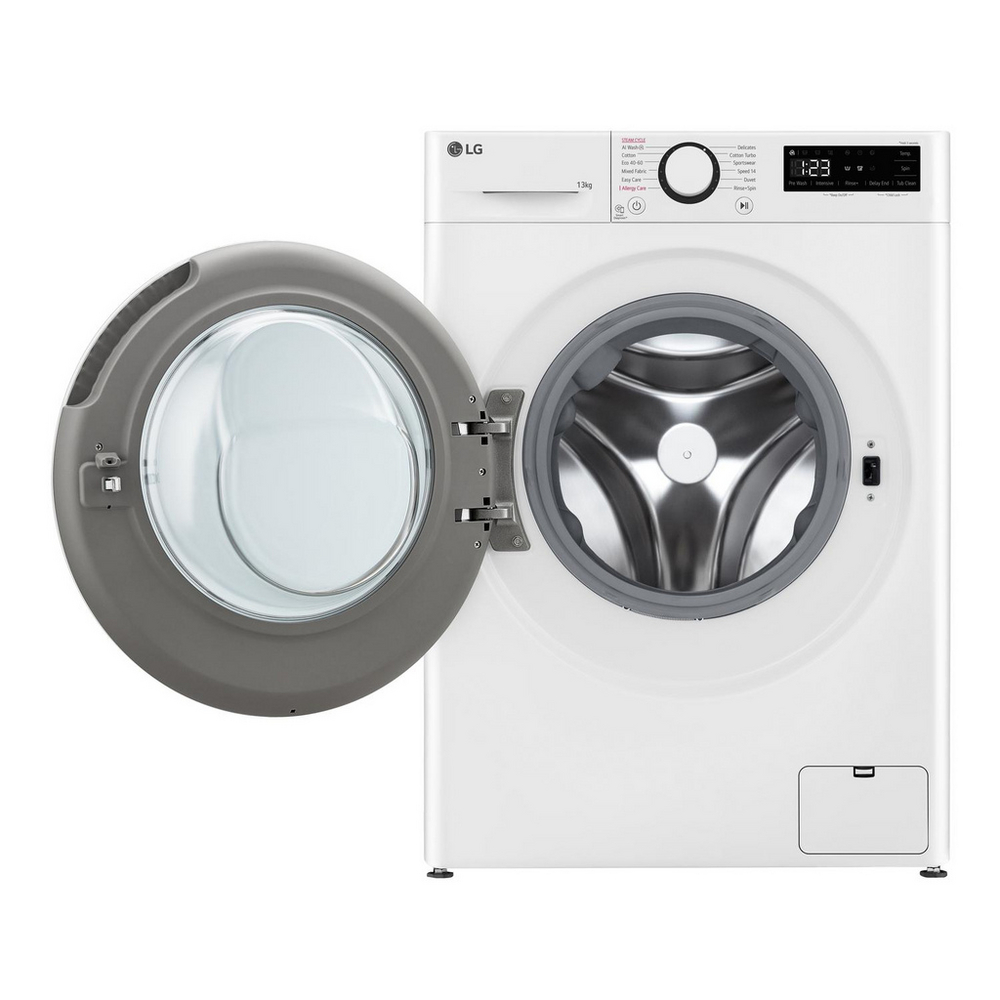 LG F4Y513WWLN1 13kg 1400 Spin AI Direct Drive Freestanding Washing Machine White - image 2