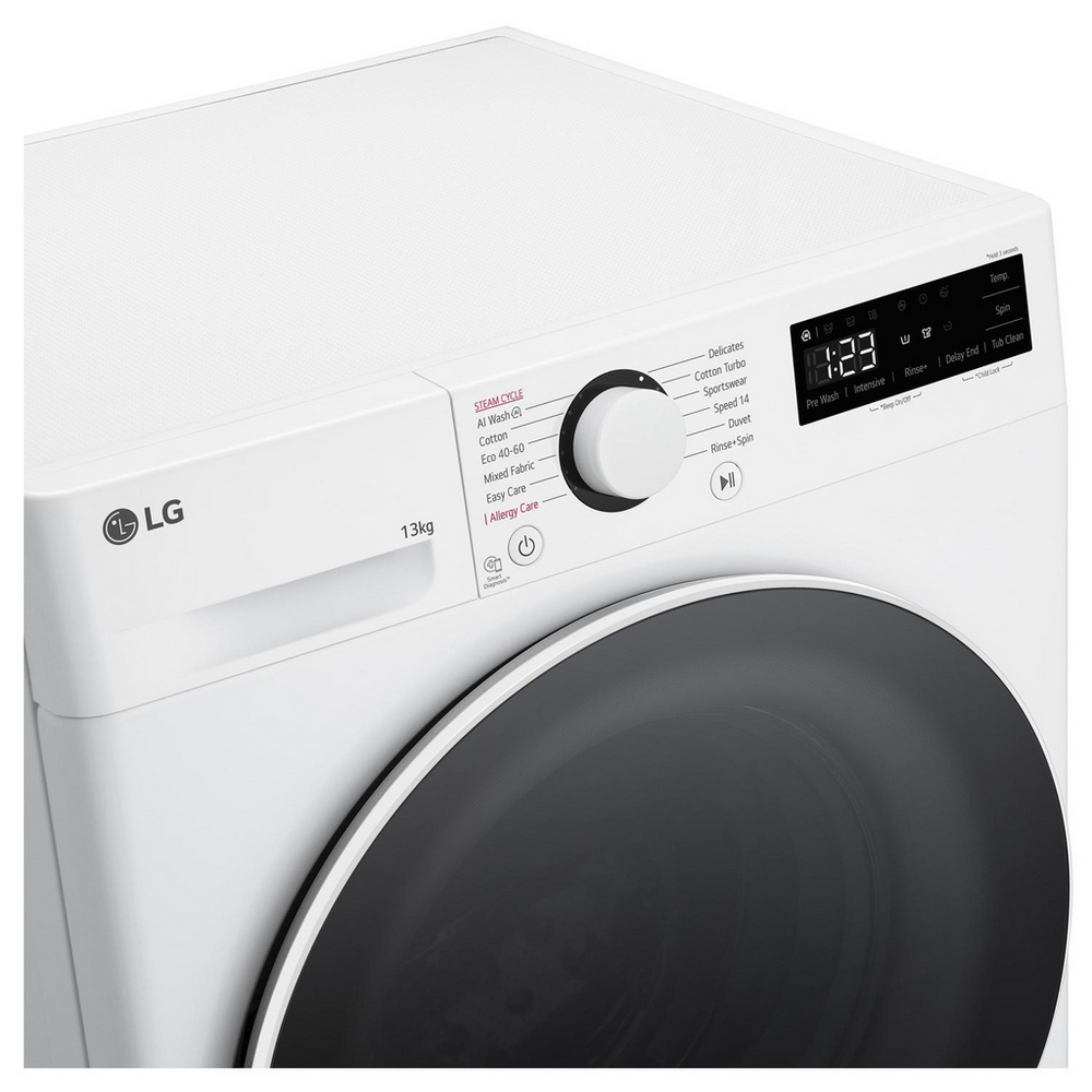 LG F4Y513WWLN1 13kg 1400 Spin AI Direct Drive Freestanding Washing Machine White - image 12