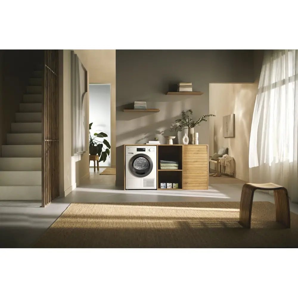 Miele TEC645WP EcoSpeed 8kg Freestanding Heat Pump Tumble Dryer Lotus White - image 4