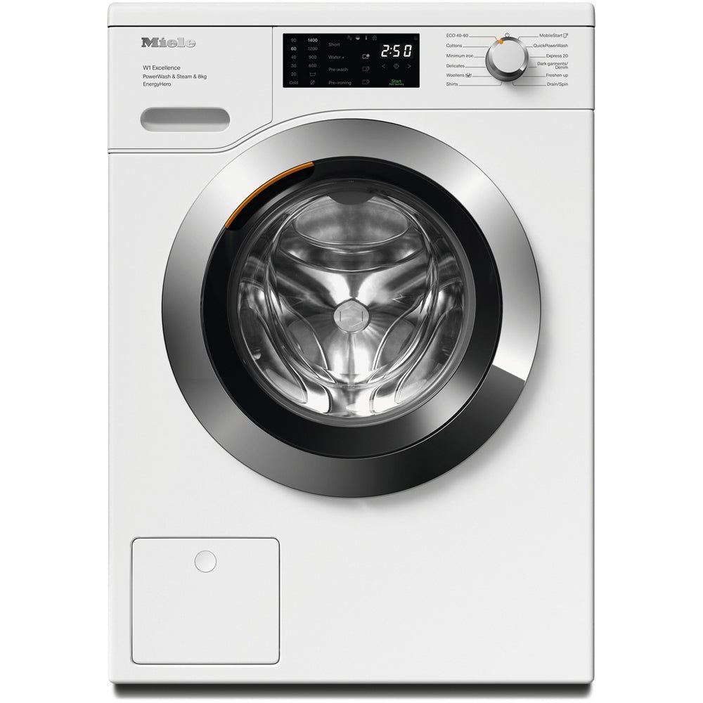 Miele WEE385 WCS 8kg 1400 Spin Power Wash & Steam Washing Machine Lotus White