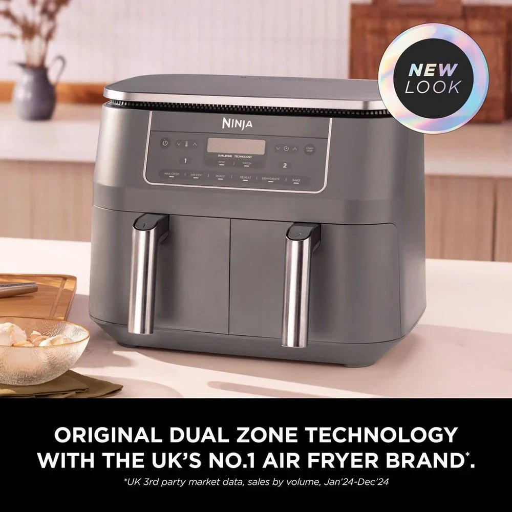Ninja 6 in 1 Dual Zone Air Fryer 7.6L DZ300UK - Gun Metal Grey - image 2