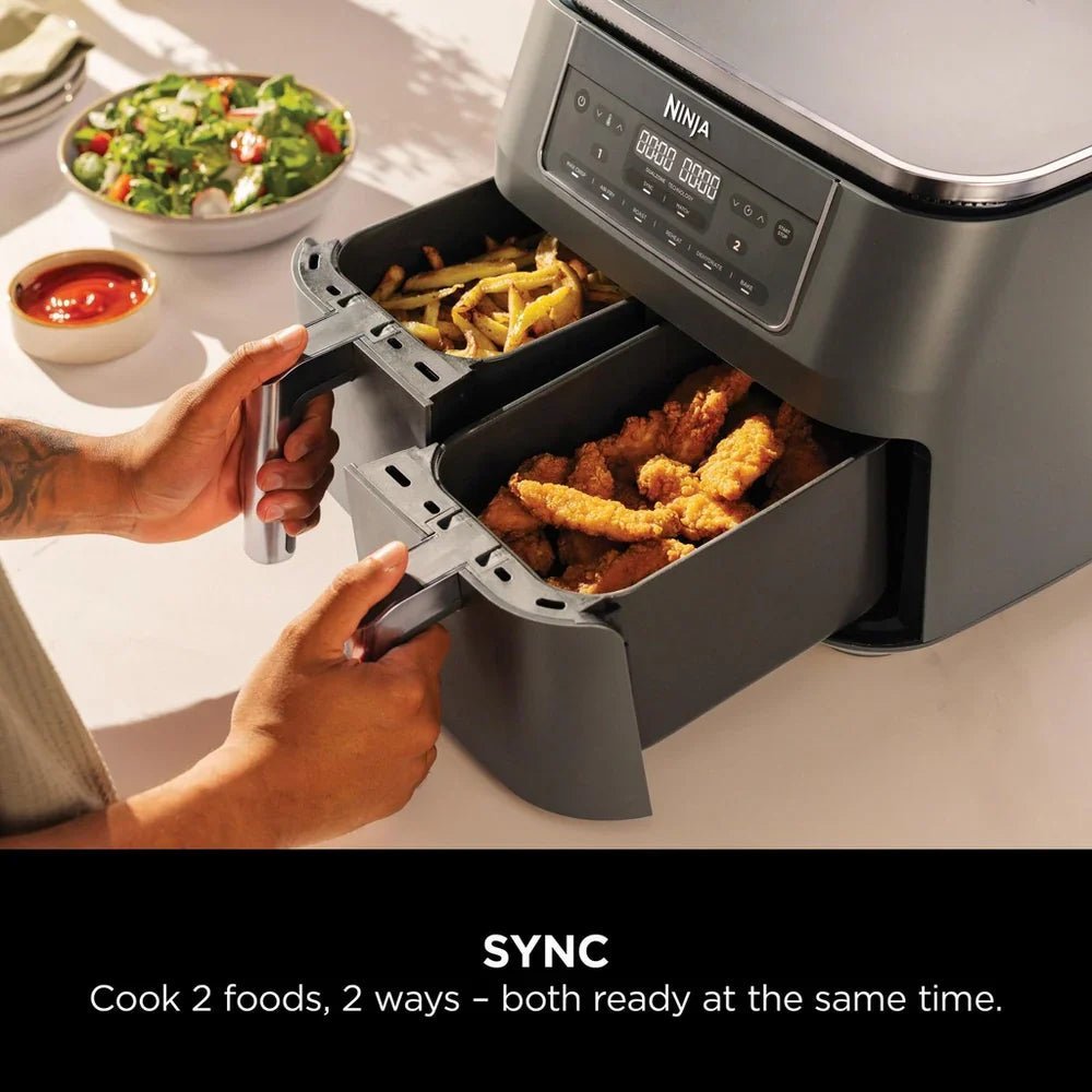 Ninja 6 in 1 Dual Zone Air Fryer 7.6L DZ300UK - Gun Metal Grey - image 3