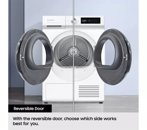Samsung Series 5 DV90CGC0A0AEEU with OptimalDry 9 kg Heat Pump Tumble Dryer White - image 10