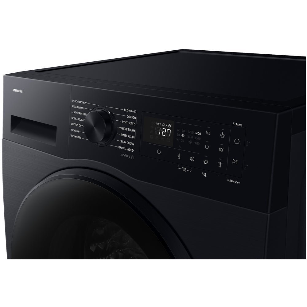 Samsung Series 5 WD11DG5B15BBEU Ecobubble AI Energy 11kg+6kg 1400 Spin Washer Dryer Black - image 6