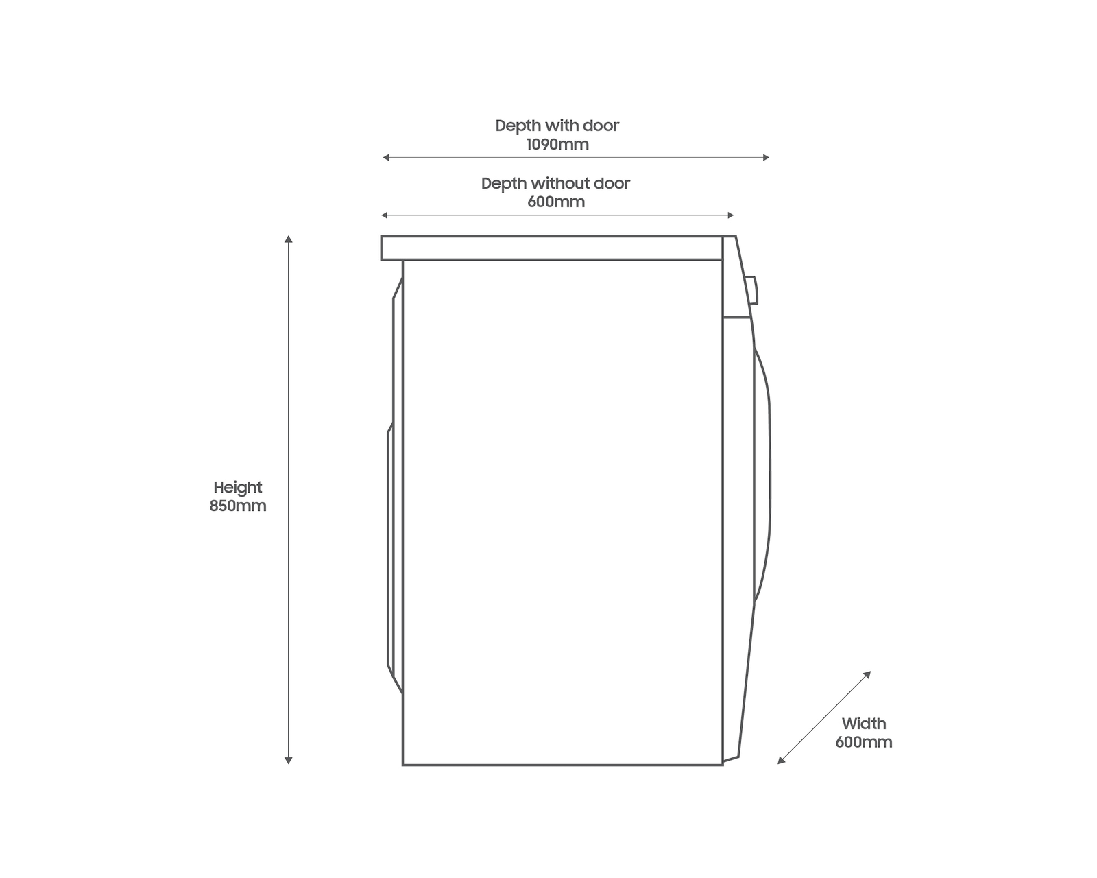 Samsung Series 5 WW11DG5B25ABEU Bespoke AI Front-Load 11 kg 1400 Spin Washing Machine Black - image 10