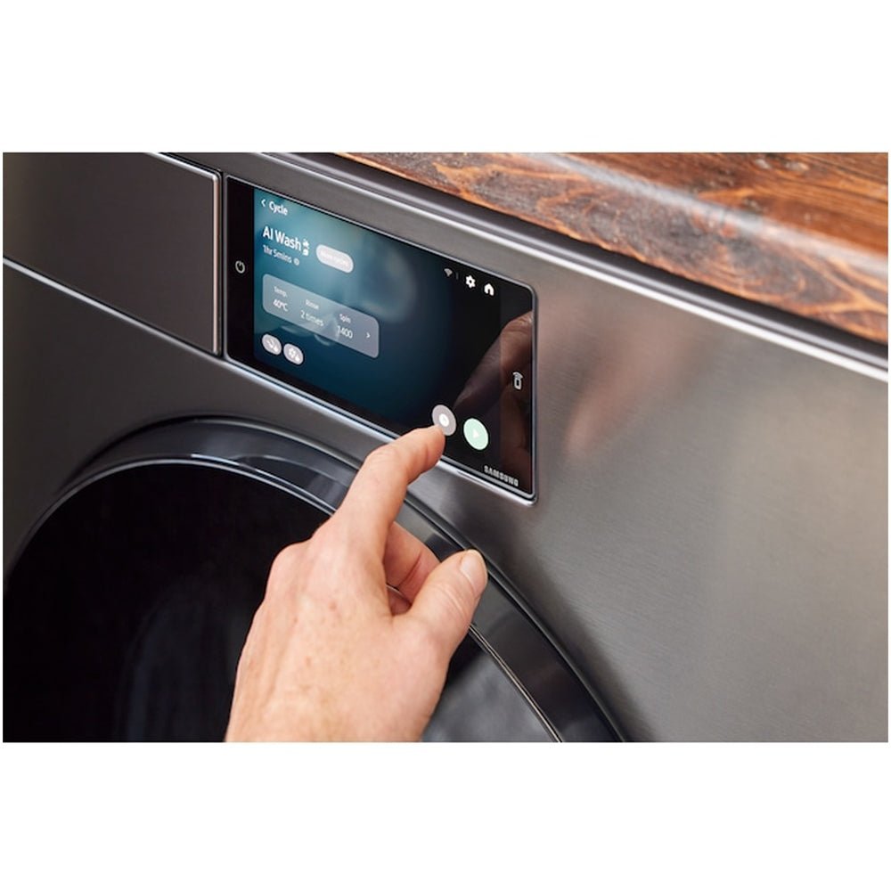 Samsung Series 9 WF90F09C4SU1 Bespoke AI Home 9kg 1400 Spin Smart Washing Machine Dark Steel - image 4