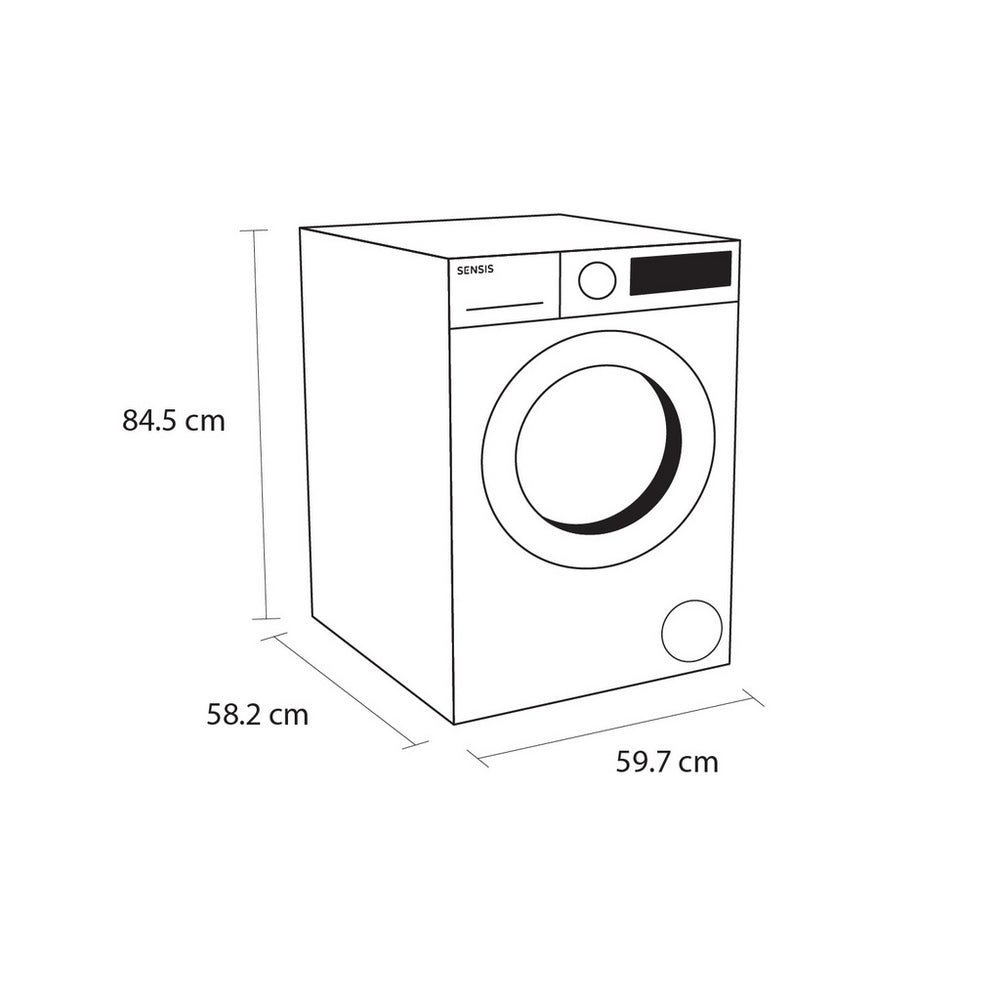 Sensis WMF01914AW 9kg 1400 Spin Washing Machine White - image 5