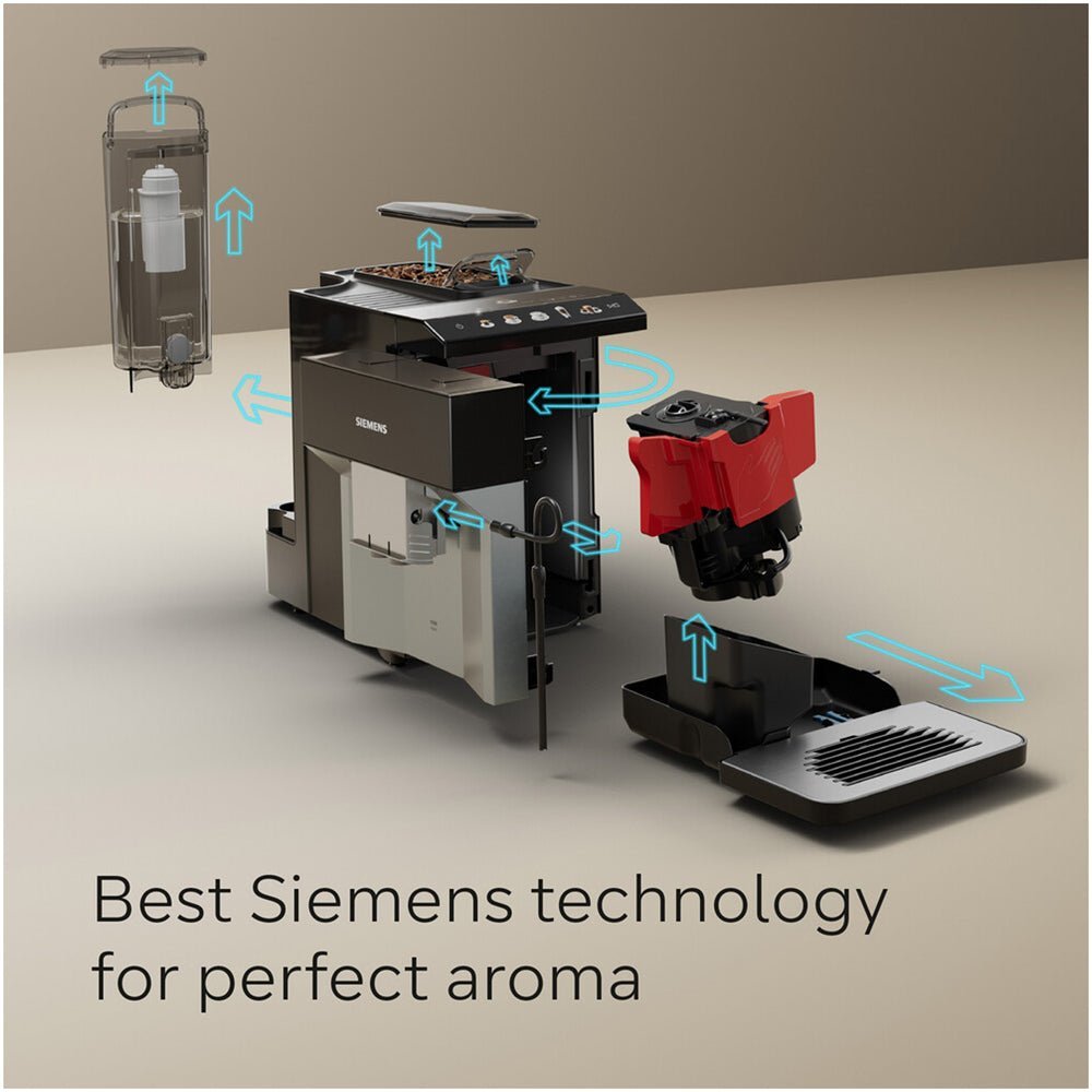 Siemens TP515GB1 EQ500 Bean to cup coffee machine Black Silver - image 7